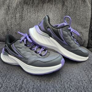 Fila Suspence Grey/White/Purple Athletic Sneakers Womens Shoes